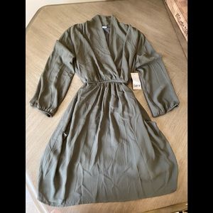 Bar III mini dress size small olive green brand new with tags